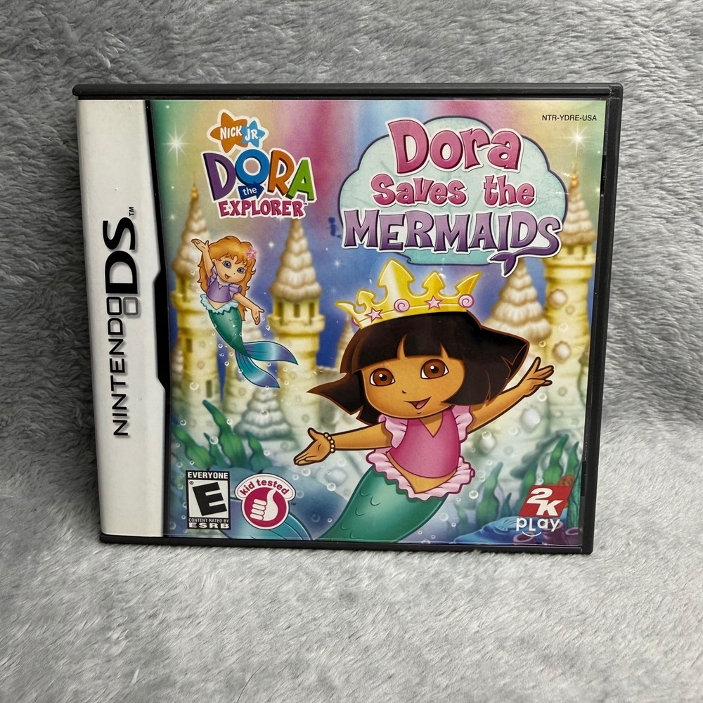 Dora the Explorer Dora Saves the Mermaids Nintendo DS Game NTR-YDRE-USA CIB